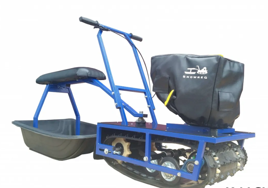 Мини-мотобуксировщик Альбатрос-М с фарой в Нижнем Тагиле