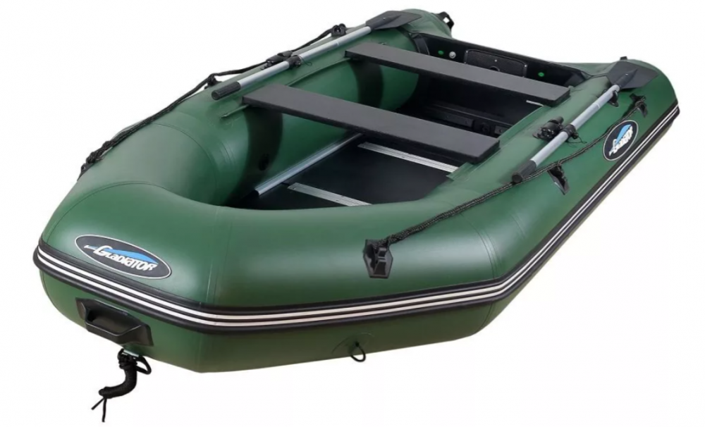 МОТОРНО-ГРЕБНАЯ ЛОДКА ПВХ GLADIATOR А 340 ТК С ФАНЕРНЫМ ПОЛОМ в Нижнем Тагиле