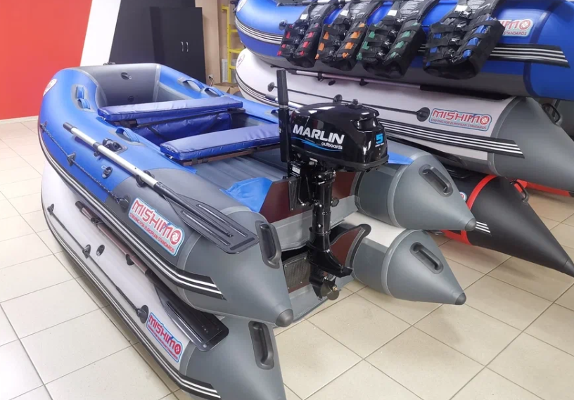 КОМПЛЕКТ ЛОДКА MISHIMO LITE 315 + МОТОР 5л.с в Нижнем Тагиле