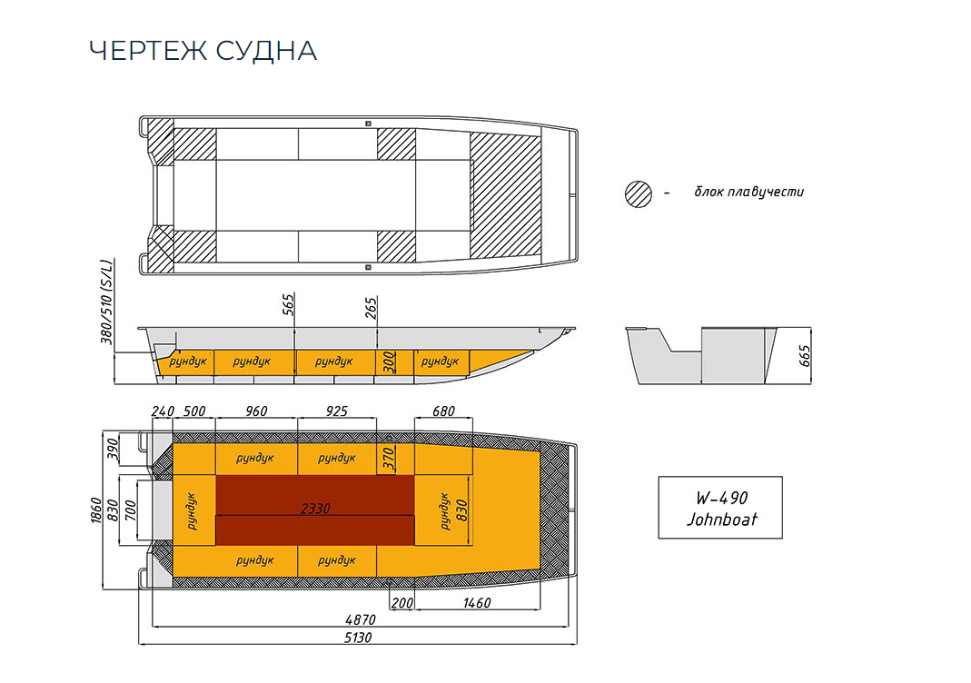 Алюминиевая лодка Wyatboat-490 Jonboat в Нижнем Тагиле