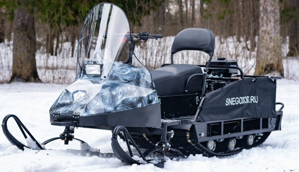 Миниснегоход Бурлак Егерь Экспедитор 15 л.с. , реверс, тормоз, капот белый в Нижнем Тагиле