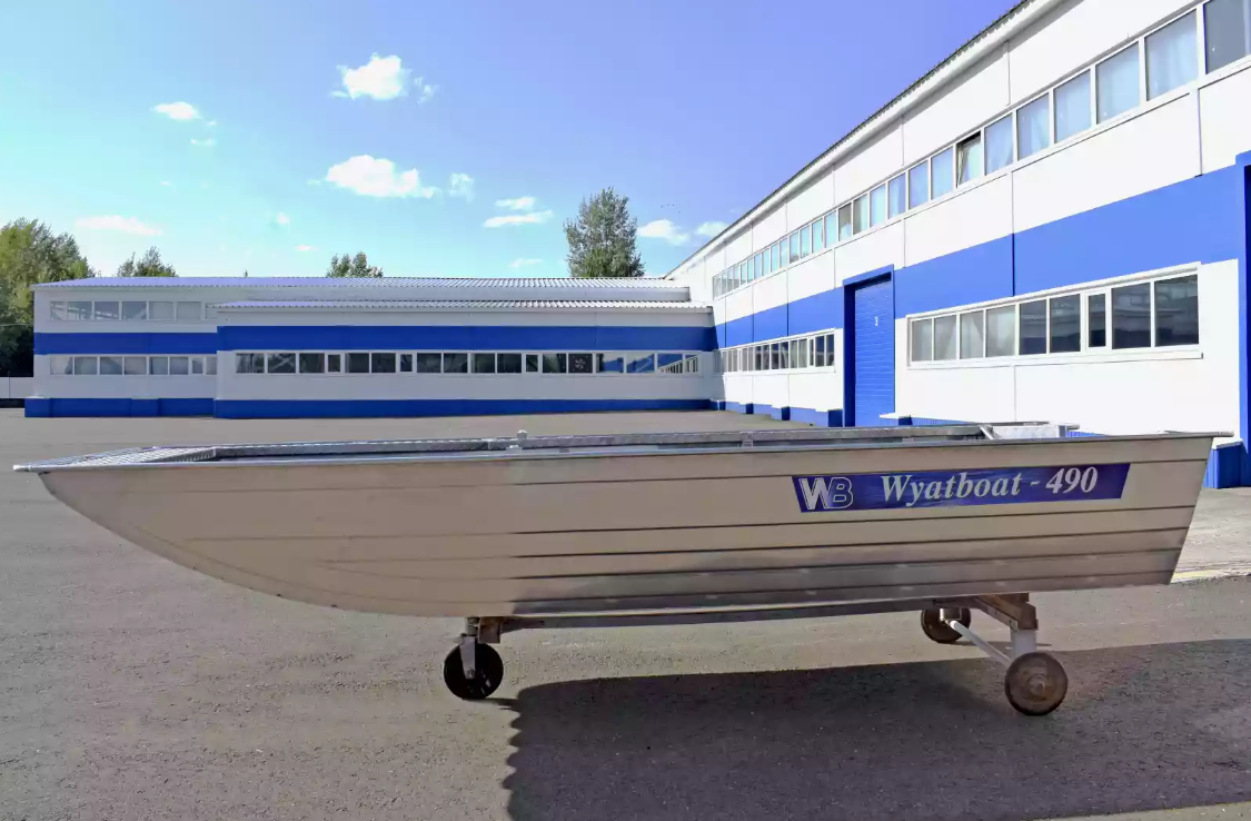 Алюминиевая лодка Wyatboat-490 Jonboat в Нижнем Тагиле