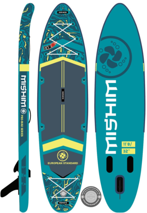 SUP (САП) Доска MISHIMO PRO-MAX Light Teal 11’ (335см) в Нижнем Тагиле