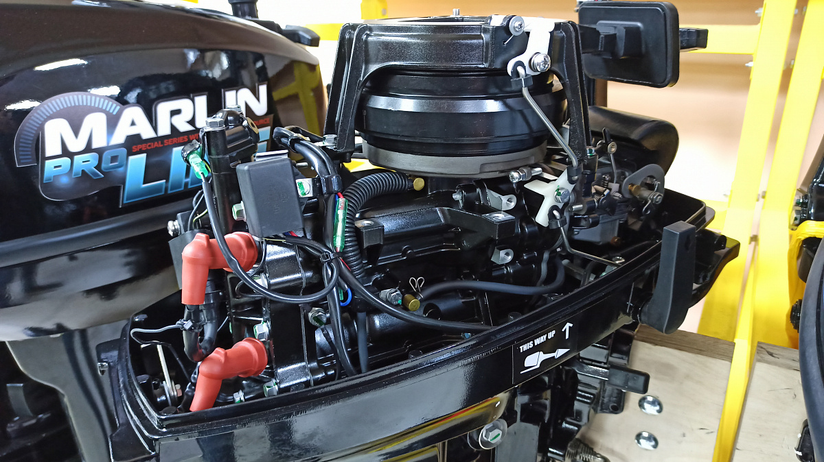 КОМПЛЕКТ Лодка MISHIMO PRO 350 + ЛОДОЧНЫЙ МОТОР MARLIN MP 9.9 (20) AMHS PRO в Нижнем Тагиле