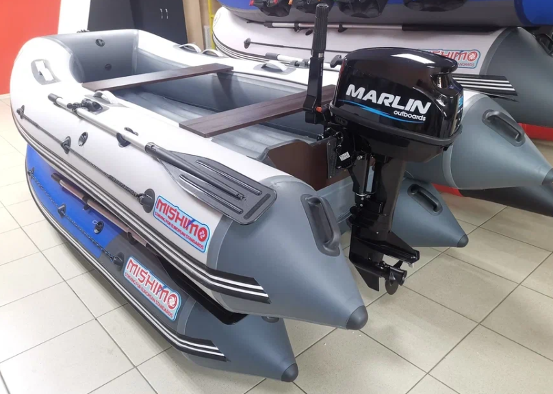 КОМПЛЕКТ ЛОДКА MISHIMO LITE 335 + МОТОР 9,8 Л.С. в Нижнем Тагиле