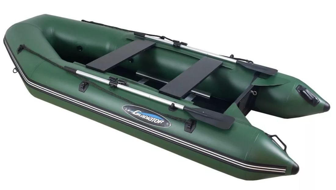 МОТОРНО-ГРЕБНАЯ ЛОДКА ПВХ GLADIATOR А 340 ТК С ФАНЕРНЫМ ПОЛОМ в Нижнем Тагиле