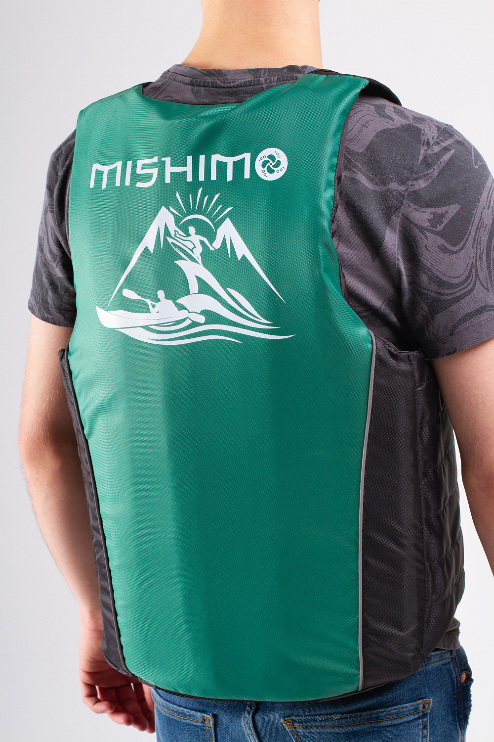 Жилет спасательный MISHIMO PRO Премиум качества Черно-зеленый в Нижнем Тагиле