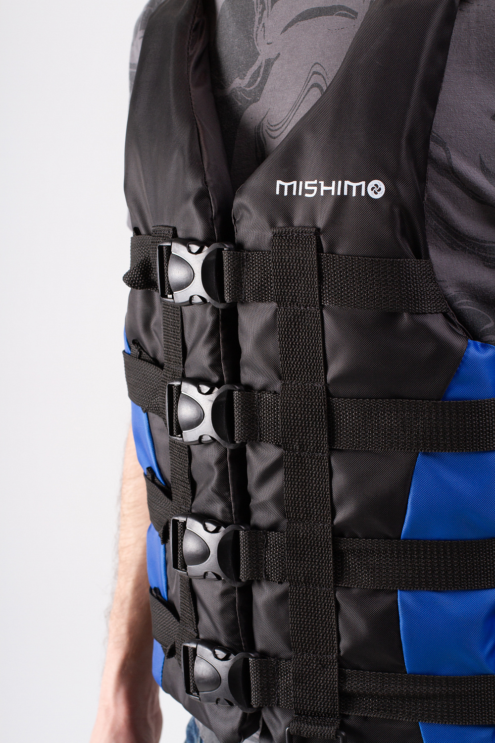 Жилет спасательный MISHIMO PRO Премиум качества Черно-синий в Нижнем Тагиле