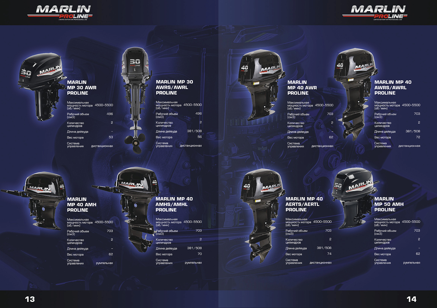 Лодочный мотор MARLIN PROLINE MP 9.9 (20) AWRL FORCE в Нижнем Тагиле