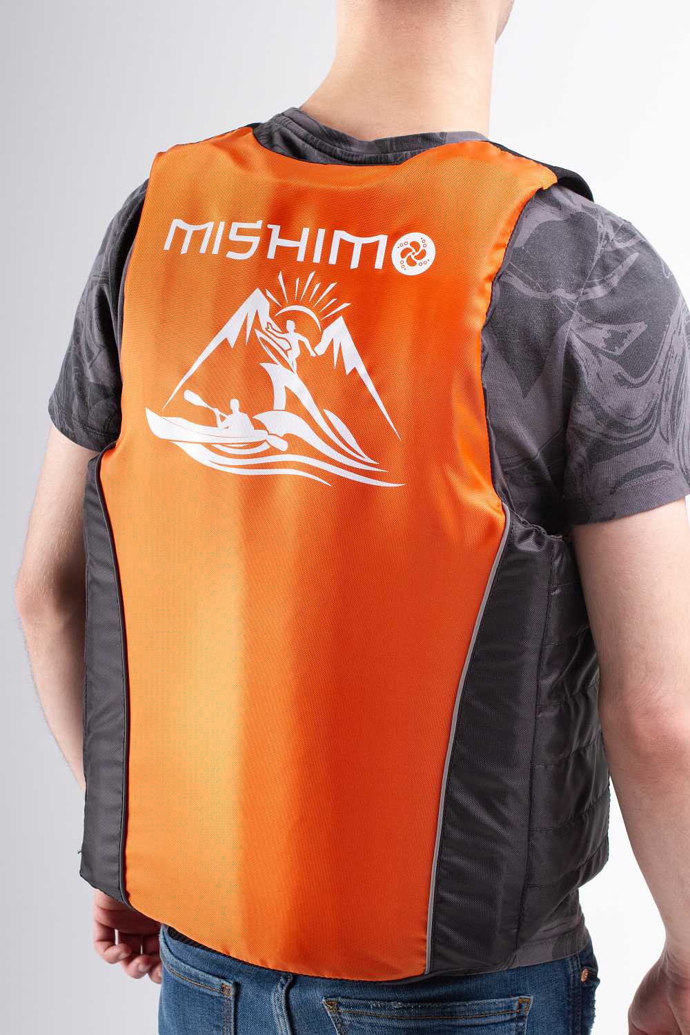 Жилет спасательный MISHIMO PRO Премиум качества Черно-оранжевый в Нижнем Тагиле